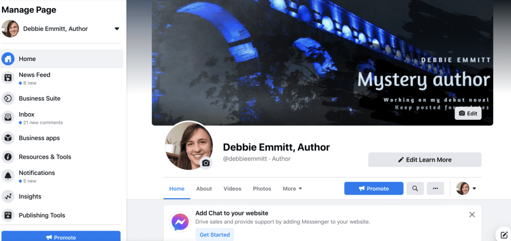 Debbie Emmitt author Facebook page