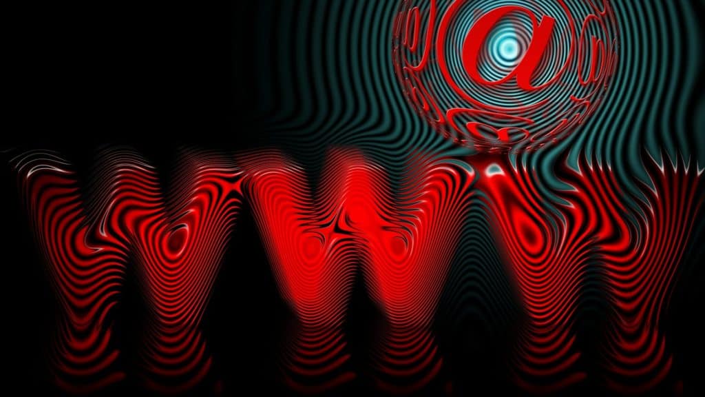 www in red against a dark background