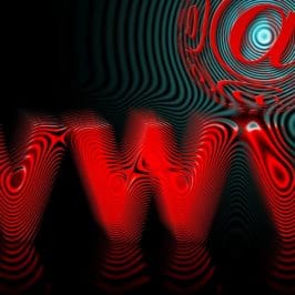 www in red against a dark background