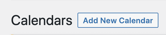 Screenshot showing Add New Calendar option