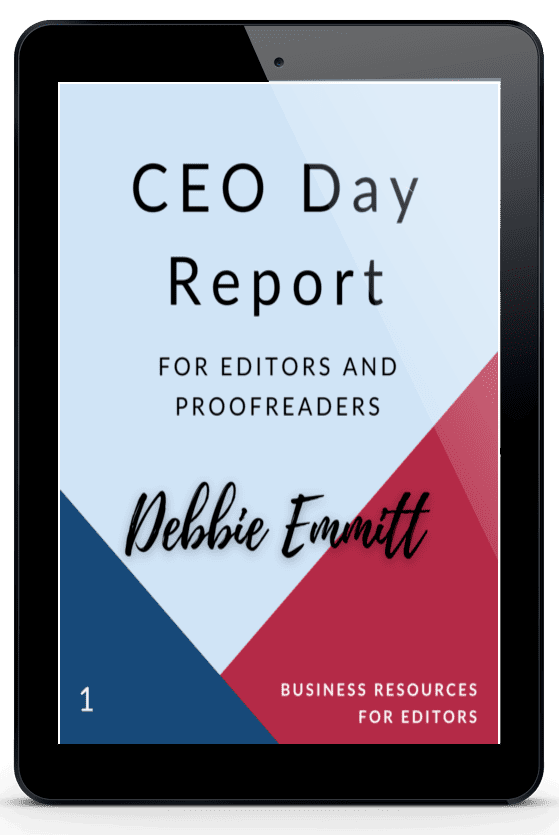 CEO Day Report template by Debbie Emmitt