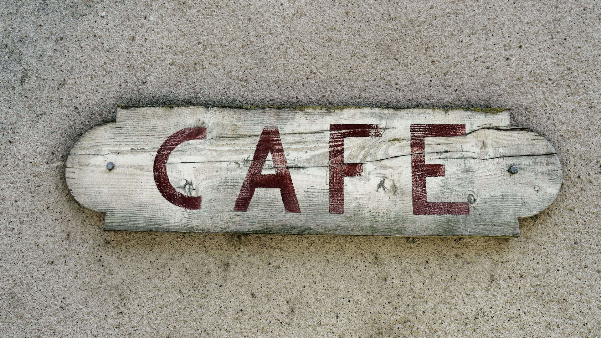 Cafe sign without accented e